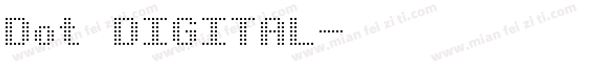 Dot DIGITAL字体转换